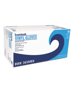 Boardwalk General Purpose Vinyl Gloves, Powder/Latex-Free, 2 3/5mil, Medium, Clear, 100/Pack