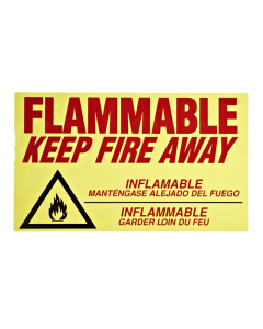 Eagle C-97 Flammable Keep Fire Away Label