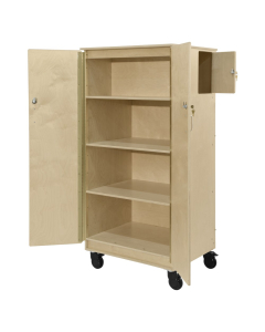 Wood Designs Contender Teacher's Four Cubby Locking Cabinet