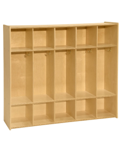Wood Designs Contender 54" W 5-Section Locker