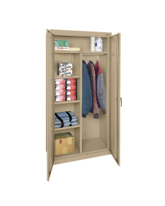Sandusky 36" W x 78" H Classic Combination Storage Cabinets, Assembled (Shown in Putty)
