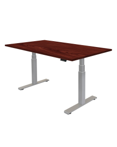 Fellowes Cambio 48" W x 24" D Laminate Top Electric 25" - 50" Height Adjustable Desk (Shown in Mahogany)
