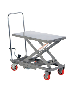 Vestil 220 lb Load 15.75" x 27.5" Manual Hydraulic Aluminum Elevating Lift Cart