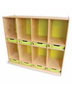 Whitney Brothers Plus 8-Section Coat Locker with Trays