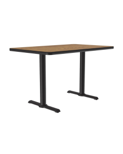 Correll 30" x 48" Cafe and Breakroom Table, T-Base (Shown in Oak)