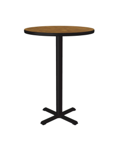 Correll 30" Round Bar-Height Cafe and Breakroom Table (Shown in Oak)