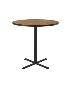 Correll 36" Round Bar-Height Cafe and Breakroom Table (Shown in Oak)