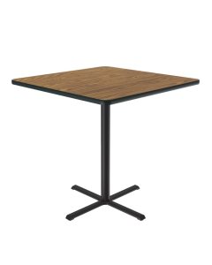 Correll 36" Square Bar-Height Cafe and Breakroom Table (Shown in Oak)