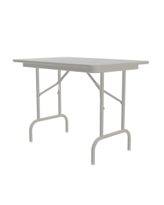 Correll 48" W x 24" D x 29" H Rectangular Melamine Folding Table (Shown in Granite)