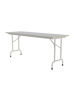 Correll 60" W x 24" D x 29" H Rectangular Melamine Folding Table (Shown in Granite)