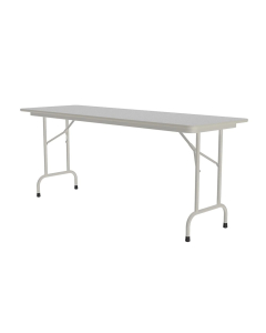 Correll 96" W x 24" D x 29" H Rectangular Melamine Folding Table (Shown in Granite)