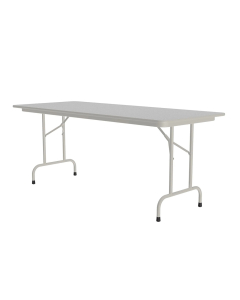 Correll 72" W x 30" D x 29" H Rectangular Melamine Folding Table (Shown in Granite)