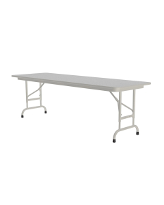 Correll 72" W x 24" D Height Adjustable 22" to 32" Rectangular Melamine Folding Table (Shown in Granite)