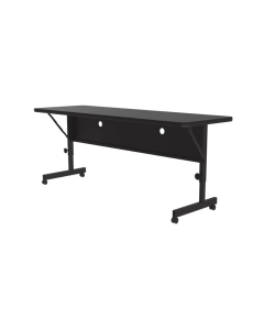 Correll 60" W x 24" D Laminate Top Nesting Training Table (Shown in Black)