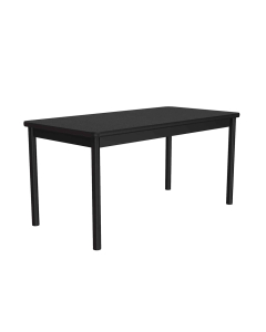 Correll Wood Laminate Library Utility Table (Shown in Black)