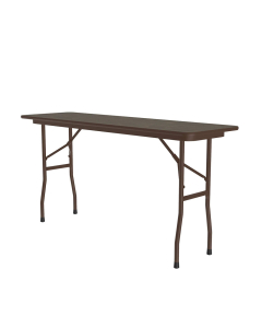 Correll 72" W x 18" D x 29" H High-Pressure Top Plywood Folding Table (Shown in Walnut)