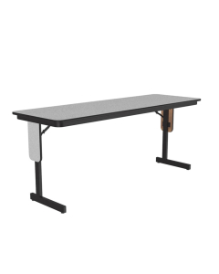 Correll 60" W x 24" D x 29" H Rectangular 0.75" High Pressure Top Seminar Folding Table with Panel Leg (Shown in Granite)