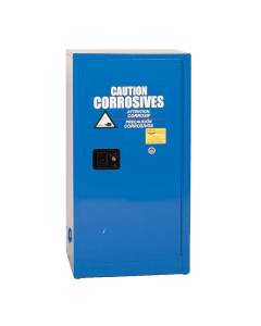 Eagle CRA-1905 Self Close One Door Corrosives Acids Safety Cabinet, 16 Gallons, Blue