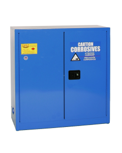 Eagle CRA-30 Sliding Self Close Two Door Corrosives Acids Safety Cabinet, 30 Gallons, Blue