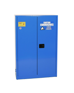 Eagle CRA-47 Manual Two Door Corrosives Acids Safety Cabinet, 45 Gallons, Blue