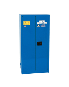 Eagle CRA-62 Manual Two Door Corrosives Acids Safety Cabinet, 60 Gallons, Blue
