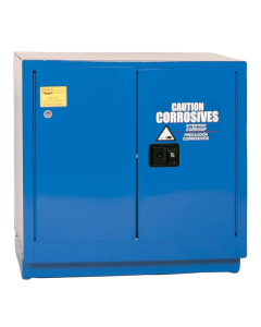 Eagle CRA-71 Manual Two Door Corrosives Acids Safety Cabinet, 22 Gallons, Blue