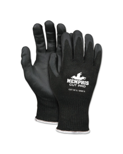 Memphis Cut Pro 92720NF Gloves, X-Large, Black, HPPE/Nitrile Foam