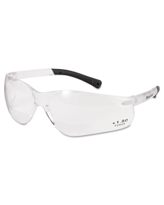 Crews BearKat Magnifier Safety Glasses, Clear Frame, Clear Lens