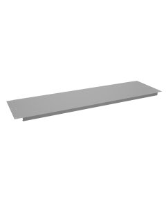 Tennsco 72" W x 20 1/2" D Shelf for Adjustable Leg Workbench, Medium Grey