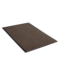 Crown Rely-On 3' x 10' Vinyl Back Polypropylene Indoor Wiper Floor Mat, Walnut