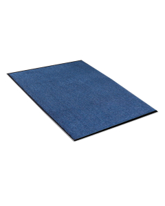 Crown Rely-On 3' x 5' Vinyl Back Polypropylene Indoor Wiper Floor Mat, Marlin Blue