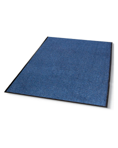 Crown Rely-On 4' x 6' Vinyl Back Polypropylene Indoor Wiper Floor Mat, Marlin Blue