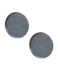 Vestil Galvanized Closed Head Drum Cover 23-13/16" Inside Diameter Silver, Pack of 2