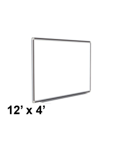 Ghent DFM412 DecoAurora 12 x 4 Porcelain Magnetic Whiteboard (Shown in Black)