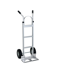 Vestil DHHT Dual Handle 300-500 lb Load Hand Trucks (Shown with Pneumatic Wheels/18" W x 7.5" D Nose Plate)