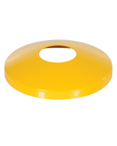 Vestil Steel Protective Dome Cover For Bollards, Yellow