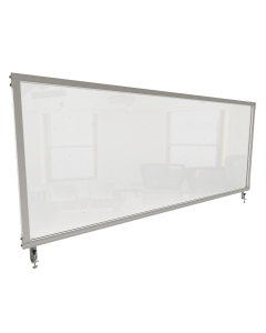Ghent 59" W x 24" H Frosted Acrylic Plexiglass Desk Privacy Panel