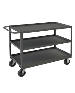 Durham Steel 3-Shelf 3000 lb Load Stock Cart with All Lips Up
