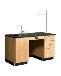 Diversified Woodcrafts 60" W Science Teacher Desk, Epoxy Sink