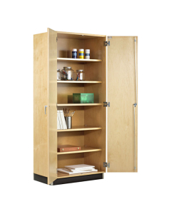 Diversified Woodcrafts 36" W Oak Door Classroom Storage Cabinet