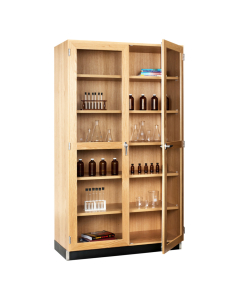 Diversified Woodcrafts 36" W Glass Door Classroom Storage Cabinet