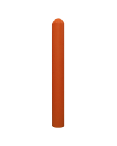 IdealShield 6" Bollard Cover 1/8" Thick Post Protector Sleeve 52" H, Orange