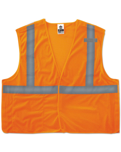 ergodyne GloWear 8215BA Type R Class 2 Econo Breakaway Mesh Vest, Orange, L/XL