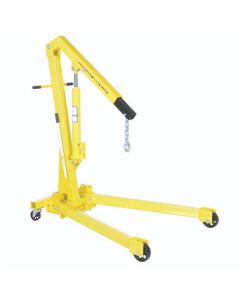 Vestil Steel Shop Crane Engine Hoist with Folding Legs, Yellow (2,000 lb)