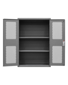 Durham Steel 48" W x 24" D x 72" H 2-Shelf Pegboard Ventilated Storage Cabinet