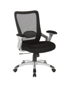 Office Star Work Smart Mesh-Back Mid-Back Computer Office Chair (Shown with Mesh Seat)