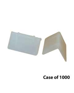 Encore Packaging EP-5640 Classic Poly Edge Protectors For 1-1/2" Straps 1-7/8"W x 1"L, White (1000/Case)