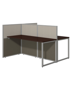 Bush Business Furniture Easy Office 60" W 2-Person Office Desk Cubicle (Shown in Mocha Cherry)