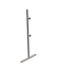 ADM EP6 27.5" H Stainless Steel Left Post for Freestanding Sneeze Guards