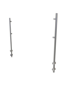 ADM EP7 Aluminum Posts for Bolted Sneeze Guards, Set of 2